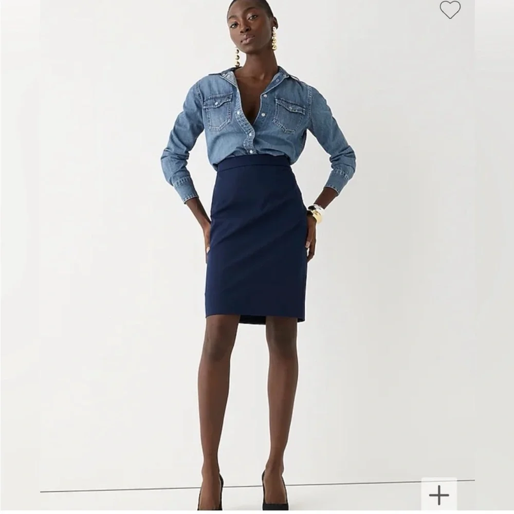 J. Crew Navy Blue Women's Pencil Skirt Size 6